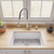 ALFI White 27" x 18" Fireclay Undermount / Drop In Firelcay Kitchen Sink - ABF2718UD-W