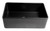 ALFI Black Matte Smooth Apron 30" x 18" Single Bowl Fireclay Farm Sink - ABF3018-BM