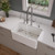 Alfi ABF3018 30" x 18" White Thin Wall Single Bowl Smooth Apron Fireclay Kitchen Farm Sink