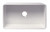ALFI 30" x 18" White Thin Wall Single Bowl Smooth Apron Fireclay Kitchen Farm Sink - ABF3018-W