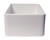 Alfi ABF3018 30" x 18" White Thin Wall Single Bowl Smooth Apron Fireclay Kitchen Farm Sink