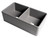 ALFI Gray Matte Smooth Apron 33" x 18" Double Bowl FireclayApron Farmhouse Sink - ABF3318D-GM