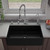 ALFI Black Matte Smooth Apron 33" x 18" Single Bowl Fireclay Farm Sink - ABF3318S-BM