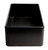 ALFI Black Matte Smooth Apron 36" x 18" Single Bowl Fireclay Farm Sink - ABF3618-BM
