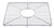 ALFI Stainless Steel Kitchen Sink Grid 15.2" x 13.25" for large side of AB3618DB, AB3618ARCH