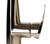 Alfi Brushed Nickel Single Handle Kitchen Faucet with Black Rubber Stem