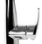 Alfi Polished Chrome Single Handle Kitchen Faucet with Black Rubber Stem