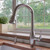 ALFI Brushed Nickel Traditional Gooseneck Pull Down Kitchen Faucet - ABKF3783-BN