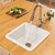 Alfi Brushed Nickel Square Gooseneck Pull Down Kitchen Faucet