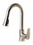ALFI Brushed Nickel Square Gooseneck Pull Down Kitchen Faucet - ABKF3889-BN