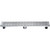 Alfi ABLD24C 24" Long Modern Stainless Steel Linear Shower Drain with Groove Holes