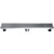 Alfi ABLD24D 24" Modern Stainless Steel Linear Shower Drain with Groove Lines