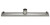 Alfi ABLD24D 24" Modern Stainless Steel Linear Shower Drain with Groove Lines