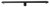 ALFI 32" Black Matte Stainless Steel Linear Shower Drain with Groove Holes - ABLD32C-BM