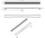 ALFI 47" Stainless Steel Linear Shower Drain with Groove Lines - ABLD47D