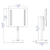 ALFI Brushed Nickel Tabletop Square 8" 5x Magnifying Cosmetic Mirror with Light - ABM8FLED-BN