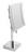Alfi ABM8FLED-PC Polished Chrome Tabletop Square 8" 5x Magnifying Cosmetic Mirror with Light
