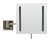 ALFI Brushed Nickel Wall Mount Square 8" 5x Magnifying Cosmetic Mirror with Light - ABM8WLED-BN