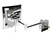 ALFI Polished Chrome Wall Mount Square 8" 5x Magnifying Cosmetic Mirror with Light - ABM8WLED-PC