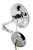 ALFI Chrome Wall Mount Round 9" 5x Magnifying Cosmetic Mirror with Light - ABM9WLED-PC