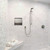 ALFI 16 x 16 Brushed Stainless Steel Square Single Shelf Bath Shower Niche - ABN1616-BSS