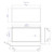 Alfi 24 x 12 Brushed Stainless Steel Horizontal Single Shelf Bath Shower Niche
