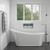 Alfi 24 x 12 Polished Stainless Steel Horizontal Single Shelf Bath Shower Niche