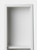ALFI 8" x 36" White Matte Stainless Steel Vertical Triple Shelf Bath Shower Niche - ABNC0836-W