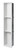 ALFI 8" x 36" White Matte Stainless Steel Vertical Triple Shelf Bath Shower Niche - ABNC0836-W
