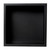 Alfi 12" x 12" Black Matte Stainless Steel Square Single Shelf Bath Shower Niche