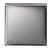 Alfi 12" x 12" Black Matte Stainless Steel Square Single Shelf Bath Shower Niche