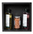 ALFI 12" x 12" Black Matte Stainless Steel Square Single Shelf Bath Shower Niche - ABNC1212-BLA
