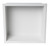 Alfi 12" x 12" White Matte Stainless Steel Square Single Shelf Bath Shower Niche