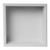 Alfi 12" x 12" White Matte Stainless Steel Square Single Shelf Bath Shower Niche