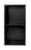 Alfi 12 x 24 Black Matte Stainless Steel Vertical Double Shelf Bath Shower Niche