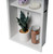 ALFI 12 x 24 White Matte Stainless Steel Vertical Double Shelf Bath Shower Niche - ABNC1224-W