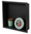 ALFI 16" x 16" Black Matte Stainless Steel Square Single Shelf Bath Shower Niche - ABNC1616-BLA
