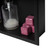 ALFI 16" x 16" Black Matte Stainless Steel Square Single Shelf Bath Shower Niche - ABNC1616-BLA