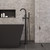 ALFI 24 x 12 Black Matte Stainless Steel Horizontal Single Shelf Bath Shower Niche - ABNC2412-BLA