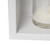 ALFI 24 x 12 White Matte Stainless Steel Horizontal Single Shelf Bath Shower Niche - ABNC2412-W