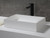 Alfi 20" x 14" White Matte Solid Surface Resin Surface Mount Vessel Sink