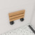 ALFI Black Matte 16" Wide Foldable Teak Shower Seat with Round Hardware - ABS16R-BM