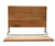 ALFI 17" Folding Teak Wood Shower Seat Bench with Backrest - ABS17-SA
