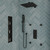 ALFI Black Matte 20" Square Wall Shower Arm - ABSA20S-BM