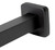 ALFI Black Matte 6" Square Ceiling Shower Arm - ABSA6S-BM
