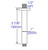 Alfi Black Matte 6" Square Ceiling Shower Arm