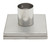 ALFI 5" x 5" Modern Square Stainless Steel Shower Drain w/o Cover - ABSD55A
