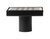 ALFI 5" x 5" Black Matte Square Stainless Steel Shower Drain with Groove Holes - ABSD55C-BM