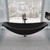 ALFI 5" x 5" Black Matte Square Stainless Steel Shower Drain with Groove Holes - ABSD55C-BM