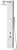 ALFI White Glass Shower Panel with 2 Body Sprays and Rain Shower Head - ABSP50W
